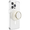 PopSockets Round Luxe Coconut Creme Enamel Magsafe Bezowy - (808938)