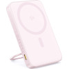 Baseus - Power Bank Picogo (P10076800413-00) - Type-C, Qi2, Fast Charging, 20W, 5000mAh, Rotable Stand, Cable Type-C - Pink