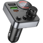 Hoco Bluetooth Fm Transmitter 48W �� 2xUSB-A ��� 1xUSB-C Bt 5.4 ����������� ��� ����������� ��� Tf Card - (E86 Alegria)