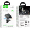 Hoco Bluetooth Fm Transmitter 48W �� 2xUSB-A ��� 1xUSB-C Bt 5.4 ����������� ��� ����������� ��� Tf Card - (E86 Alegria)