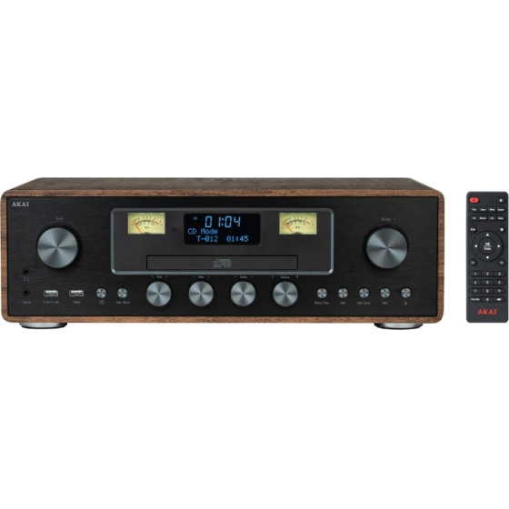 Akai ����� ���������� �� Cd player, �������� �������, Bluetooth, 2xUsb ��� ����������� ��� �������, EQ, FM, Aux-In, ������� ���������� ��� ���������������-30W Rms - (AM-100 Rhapsody)