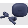 QCY Buds Anc Blue (HT15) - 45db Anc Tws Earbuds 35h 5 Mic ENC, ear-Canal Adaptive tech, Leather Case - (QCY-HT15 Blue)