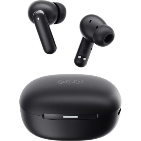 QCY Melobuds N30 (HT16) Anc Black - SBC/Aac IPX4 Tws Earbuds w. Natural Transparency Mode & A.I. Enc - (QCY-HT16 Black)