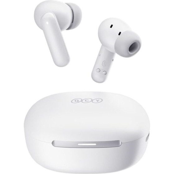 QCY Melobuds N30 (HT16) Anc White - SBC/Aac IPX4 Tws Earbuds w. Natural Transparency Mode & A.I. Enc - (QCY-HT16 White)