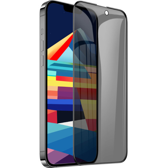 Hoco Tempered Glass Edges Protection 28 ������ Privacy Angle Apple Iphone 15 Plus/16 Plus - (A12 Pro)