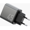 ENERGEA Wall Charger Ampcharge GaN45 2xUSB-C PD/PPS/QC3.0 45W Grey - (CHR-AC2C-GAN45EU)