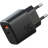 ENERGEA Wall Charger Bazic Goport Velox Kit 1xUSB-C 1xUSB-A Gan 35W With Cable Black - (CHR-GPVLX-EU-BLK)