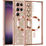 Techsuit - Luxury Glitter Magsafe - Samsung Galaxy S23 Ultra - Rose Gold