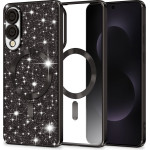 Techsuit - Luxury Glitter Magsafe - Samsung Galaxy S25 Edge - Black