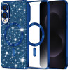 Techsuit - Luxury Glitter Magsafe - Samsung Galaxy S25 Edge - Deep Blue
