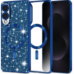 Techsuit - Luxury Glitter Magsafe - Samsung Galaxy S25 Edge - Deep Blue