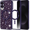 Techsuit - Luxury Glitter Magsafe - Samsung Galaxy S25 Edge - Deep Purple