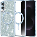 Techsuit - Luxury Glitter Magsafe - Samsung Galaxy S25 Edge - Light Blue