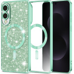 Techsuit - Luxury Glitter Magsafe - Samsung Galaxy S25 Edge - Light Green
