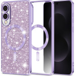 Techsuit - Luxury Glitter Magsafe - Samsung Galaxy S25 Edge - Light Purple