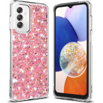 Techsuit - Sparkly Glitter - Samsung Galaxy A14 4G / A14 5G - Pink