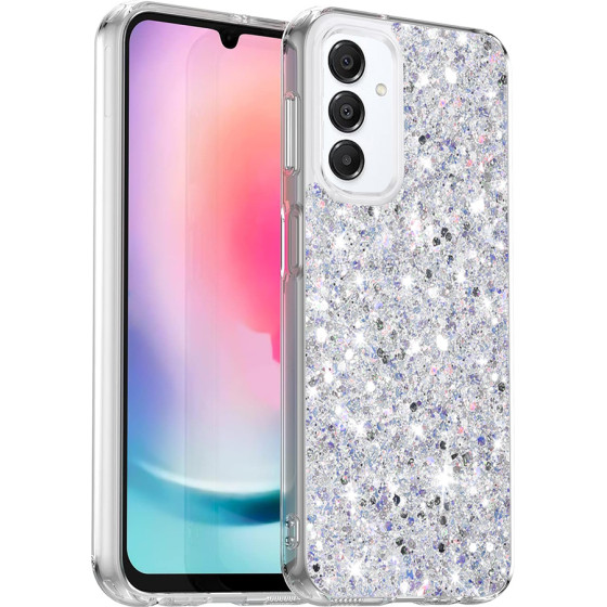 Techsuit - Sparkly Glitter - Samsung Galaxy A16 4G / A16 5G - White