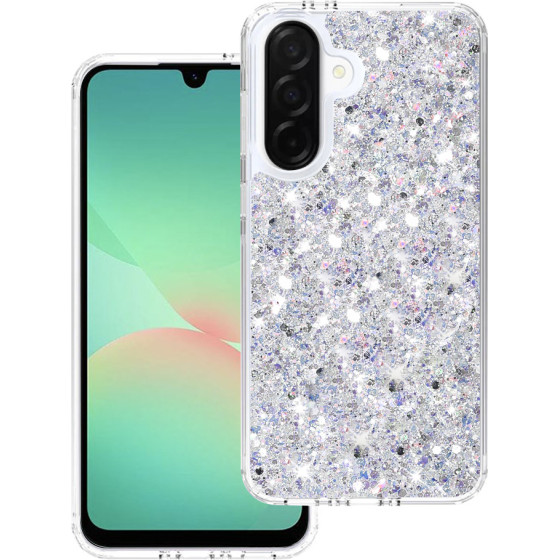 Techsuit - Sparkly Glitter - Samsung Galaxy A26 5G - White