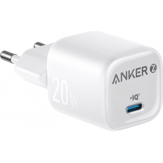 Anker Wall Charger Zolo, 20W, 3A, 1 x USB-C, White - (A2699G21)