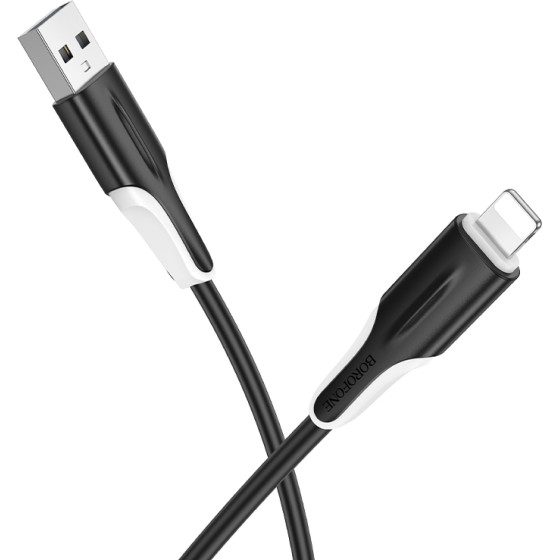 Borofone ������� �������� Usb �� Lightning 2.4A 1m ����� - (BX119 New)