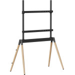 Gembird Tv Floor Stand 55'-86' BLACK/Wood Max Vesa 600x400 - (TVS-86F-01-BK)
