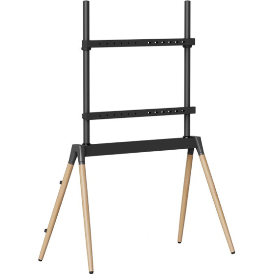 Gembird Tv Floor Stand 55'-86' BLACK/Wood Max Vesa 600x400 - (TVS-86F-01-BK)