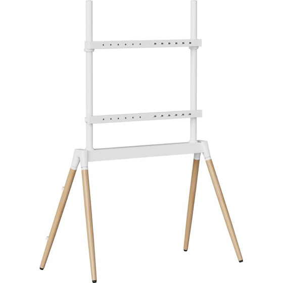 Gembird Tv Floor Stand 55'-86' WHITE/Wood Max Vesa 600x400 - (TVS-86F-01-W)