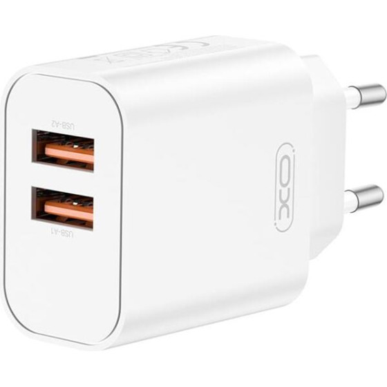XO Wall Charger CE34 2x Usb 2,4A white