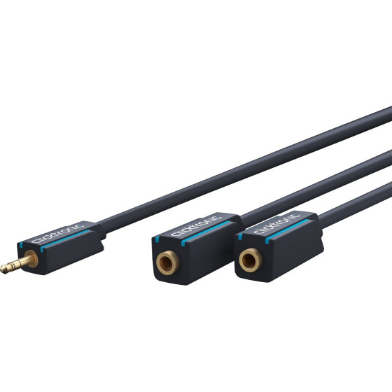 Clicktronic 3.5 Mm Aux Adapter Cable, Stereo - (70491)