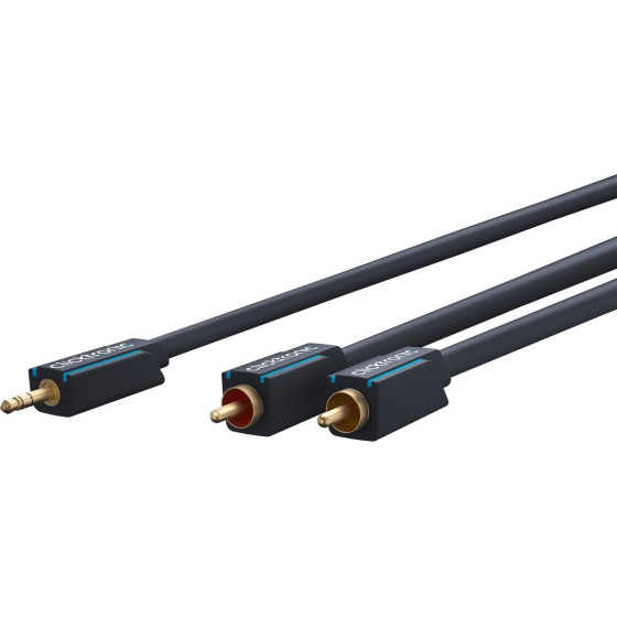 Clicktronic 3.5 Mm Aux To Rca Adapter Cable, Stereo - (70471)