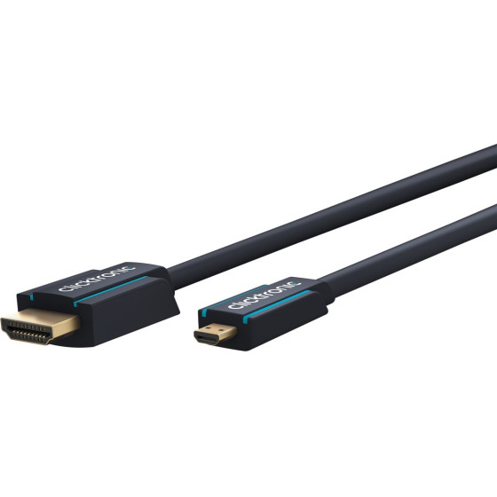 Clicktronic HDMI(TM) To Micro HDMI(TM) Adapter Cable - (70330)
