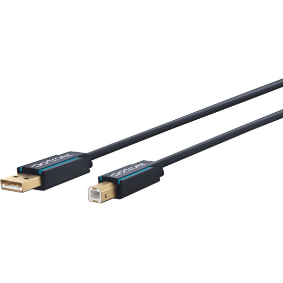 Clicktronic USB-A To USB-B 2.0 Adapter Cable - (70096)