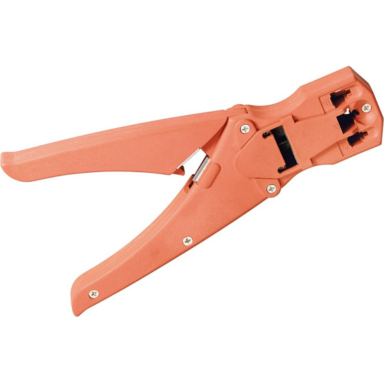 FixPoint Crimping Pliers For Modular Plugs incl. Cable Cutter And Wire Stripper - (11951)