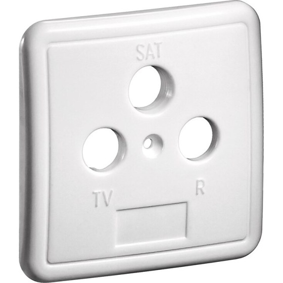 Goobay 3-Hole Cover Plate For Antenna Wall Sockets - (67051)