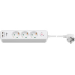 Goobay 3-Way Power Strip With Switch And Usb - (41264)