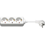 Goobay 3-Way Power Strip, 3 m, White - (51075)