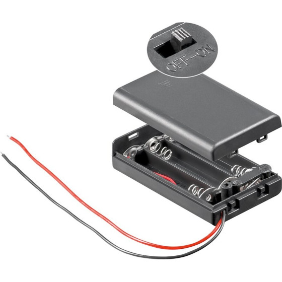 Goobay 3x Aaa (Micro) Battery Holder (10 pcs) - (48143)
