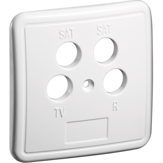 Goobay 4-Hole Cover Plate For Antenna Wall Sockets - (67052)
