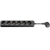 Goobay 6-Way Power Strip, 3 m, Black - (96050)