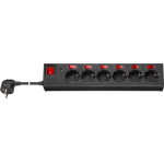 Goobay 6-Way Surge-Protected Power Strip With Switch, 1.5 m - (72567)