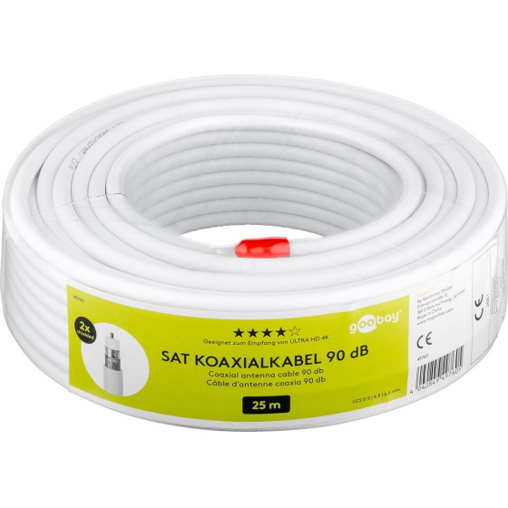 Goobay 90 Db Sat Coaxial Cable, Double Shielded - (49760)