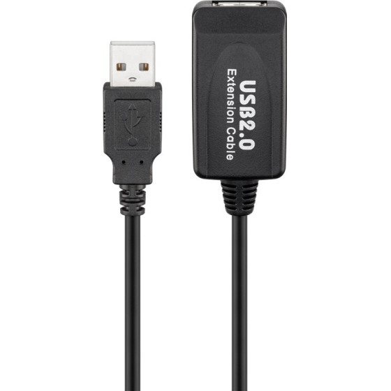 Goobay Active Usb Extension Cable, 10 m, Black - (95119)