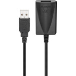 Goobay Active Usb Extension Cable, 5 m, Black - (68876)