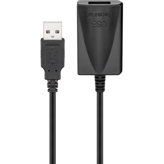 Goobay Active Usb Extension Cable, 5 m, Black - (68876)