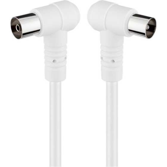 Goobay Angled Antenna Cable (80 dB), Double Shielded - (67354)