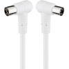 Goobay Angled Antenna Cable (80 dB), Double Shielded - (67356)