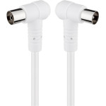Goobay Angled Antenna Cable (80 dB), Double Shielded - (67356)