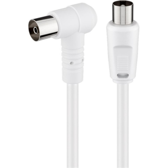 Goobay Angled Antenna Cable (80 dB), Double Shielded - (67360)