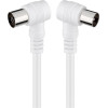 Goobay Angled Antenna Cable ( 70 dB), Double Shielded - (11524)