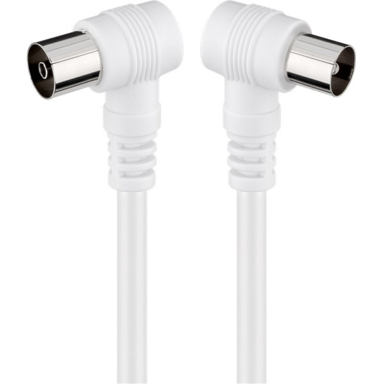 Goobay Angled Antenna Cable ( 70 dB), Double Shielded - (11524)